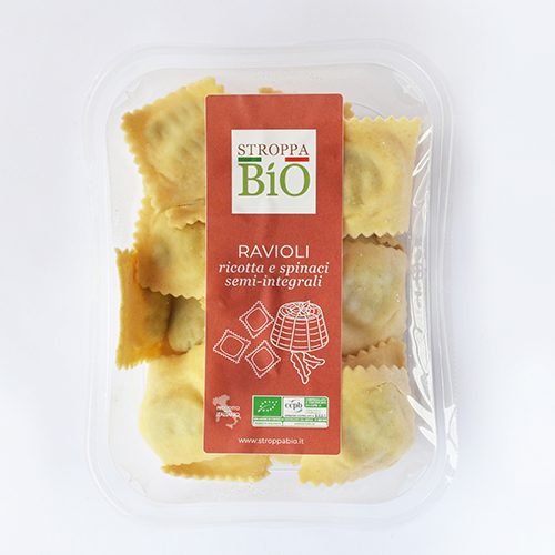 Ravioli Ricotta e spinaci Semi-Integrali Stroppa Bio